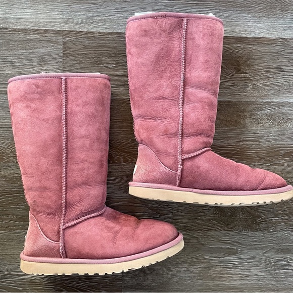 Womens Ugg Classic Tall 5815 W/PWN Plum Wine Boots - Picture 3 of 14